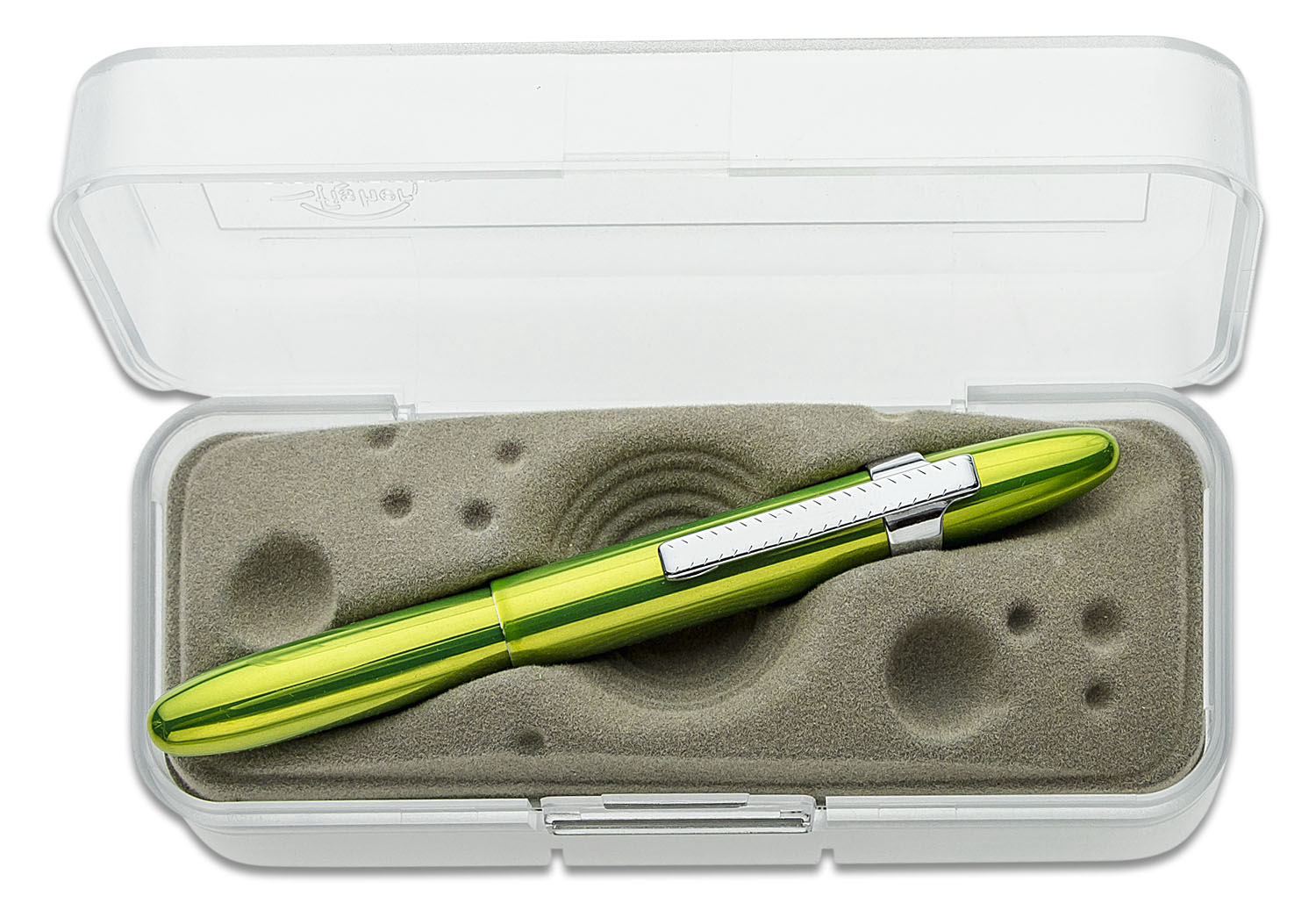 フリッツ・ハンセン タッセル ペールグリーン Fisher Aurora Borealis Green Translucent Bullet Space Pen with