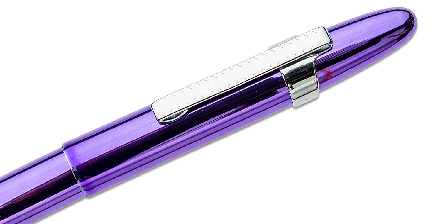 Classic Chrome Fisher Space Bullet Pen With Clip with your personalised  message