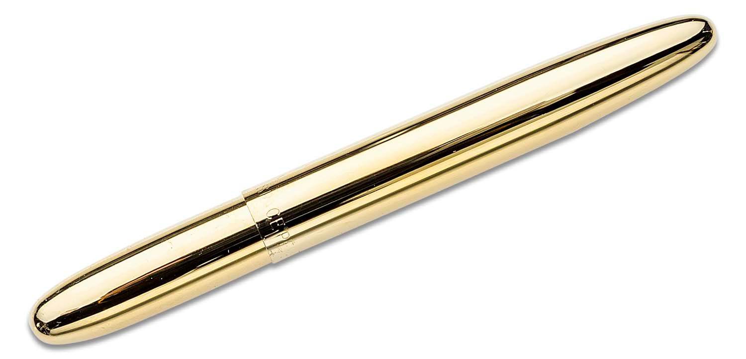 Fisher Space Pen Bullet Pressurised Ballpoint Pen Gold Titanium