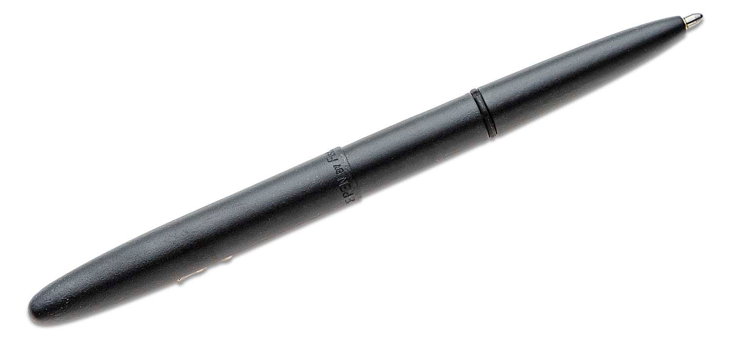 Matte Black Bullet Space Pen, Fisher Space Pen Logo