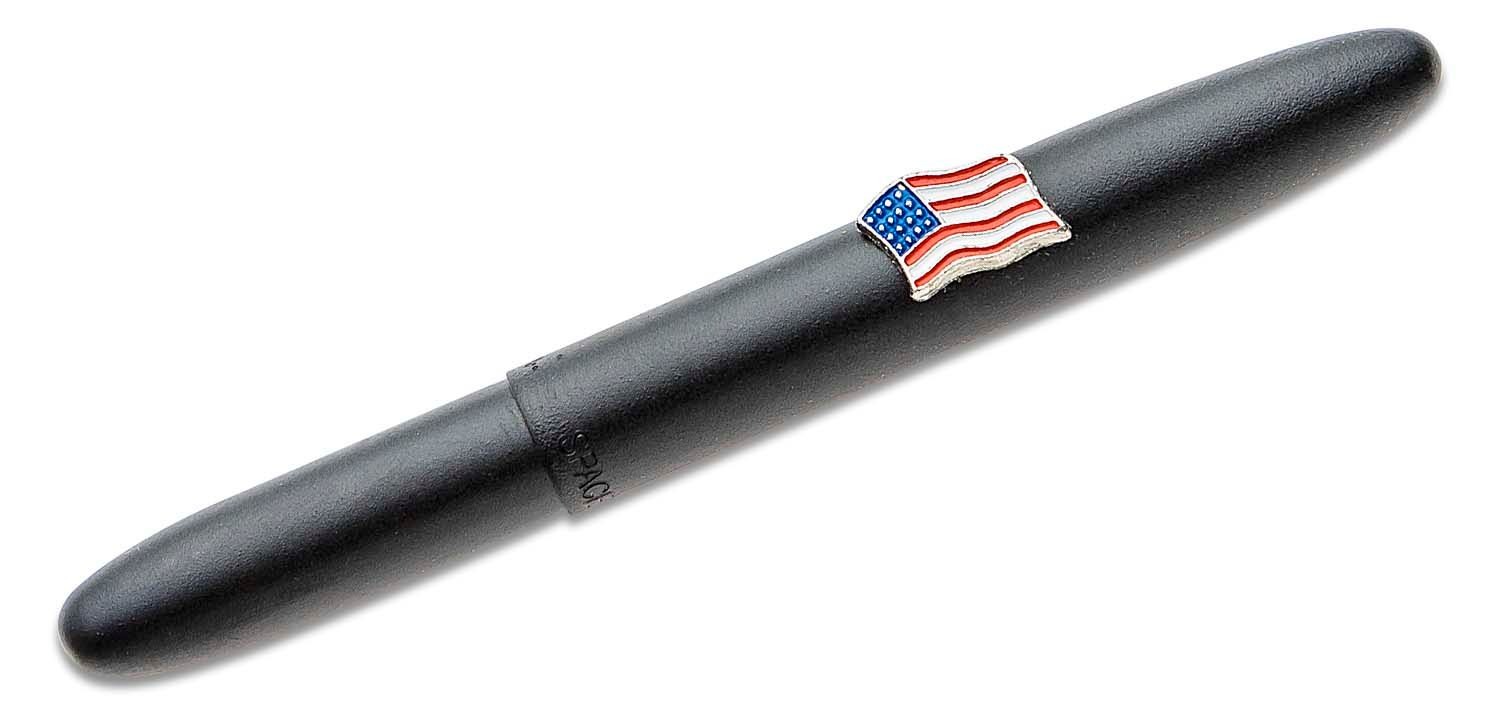 Fisher Space Pen - Black Matte Bullet Pen with American Flag