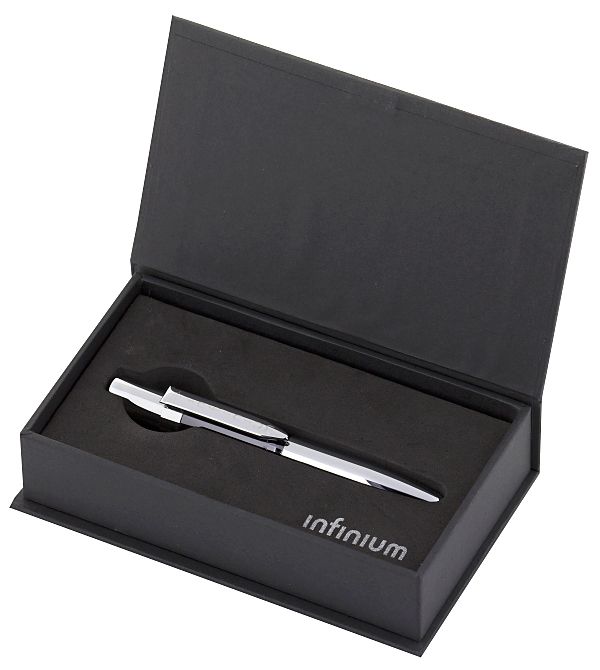 Fisher INFINIUM Space Pen, Black Titanium Nitride and Chrome, Blue Ink,  Medium Point