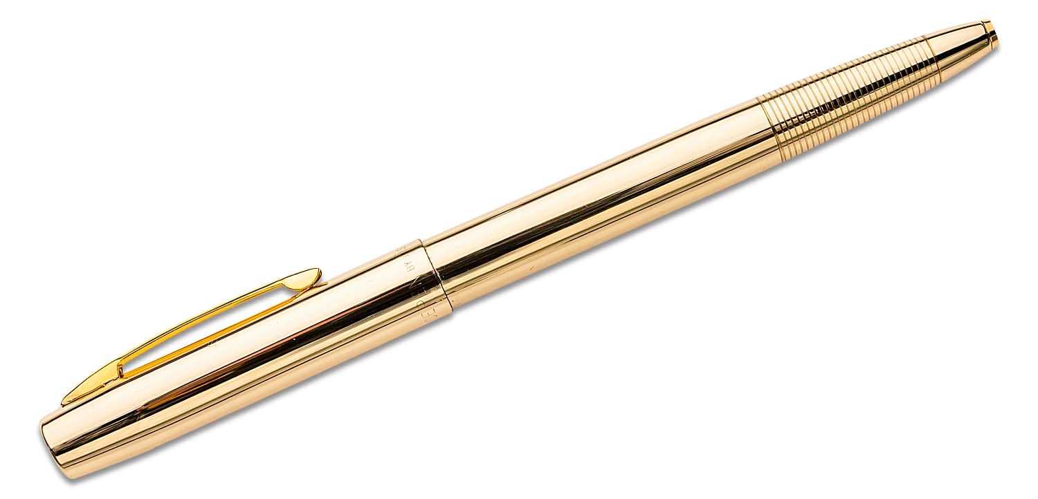Fisher Lacquered Brass Cap-O-Matic Space Pen - KnifeCenter - M4G