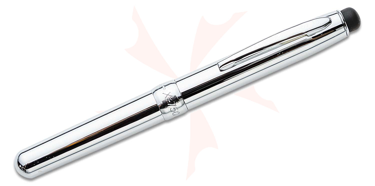 Fisher X-750 Space Pen with Stylus, Chrome Plated - KnifeCenter