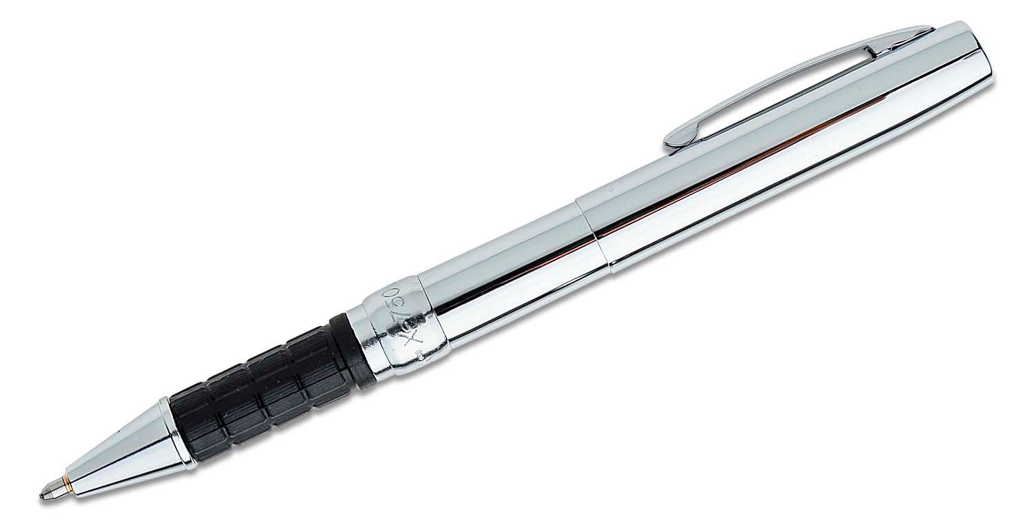 Fisher Space Pen Removable Clip Ballpoint Pen Black With Chrome Cap Stylus And 