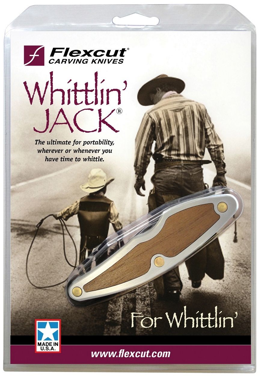 Flexcut Whittlin' Jack Wood Carving Knife (2.125 Two-Tone) JKN88 - Blade HQ
