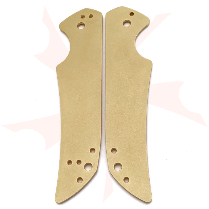 Flytanium Brass Scales for Kershaw Skyline XL, Antique Stonewash