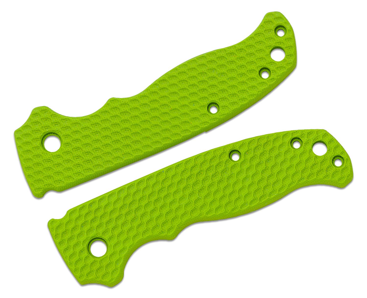 Flytanium Wavelength Lime Green G10 Scales for Demko AD20.5, Knife 