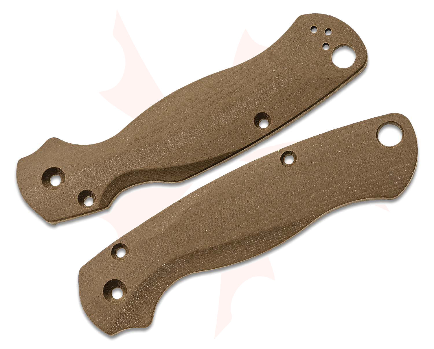 Flytanium Lotus Earth Brown G-10 Scales for Spyderco Paramilitary