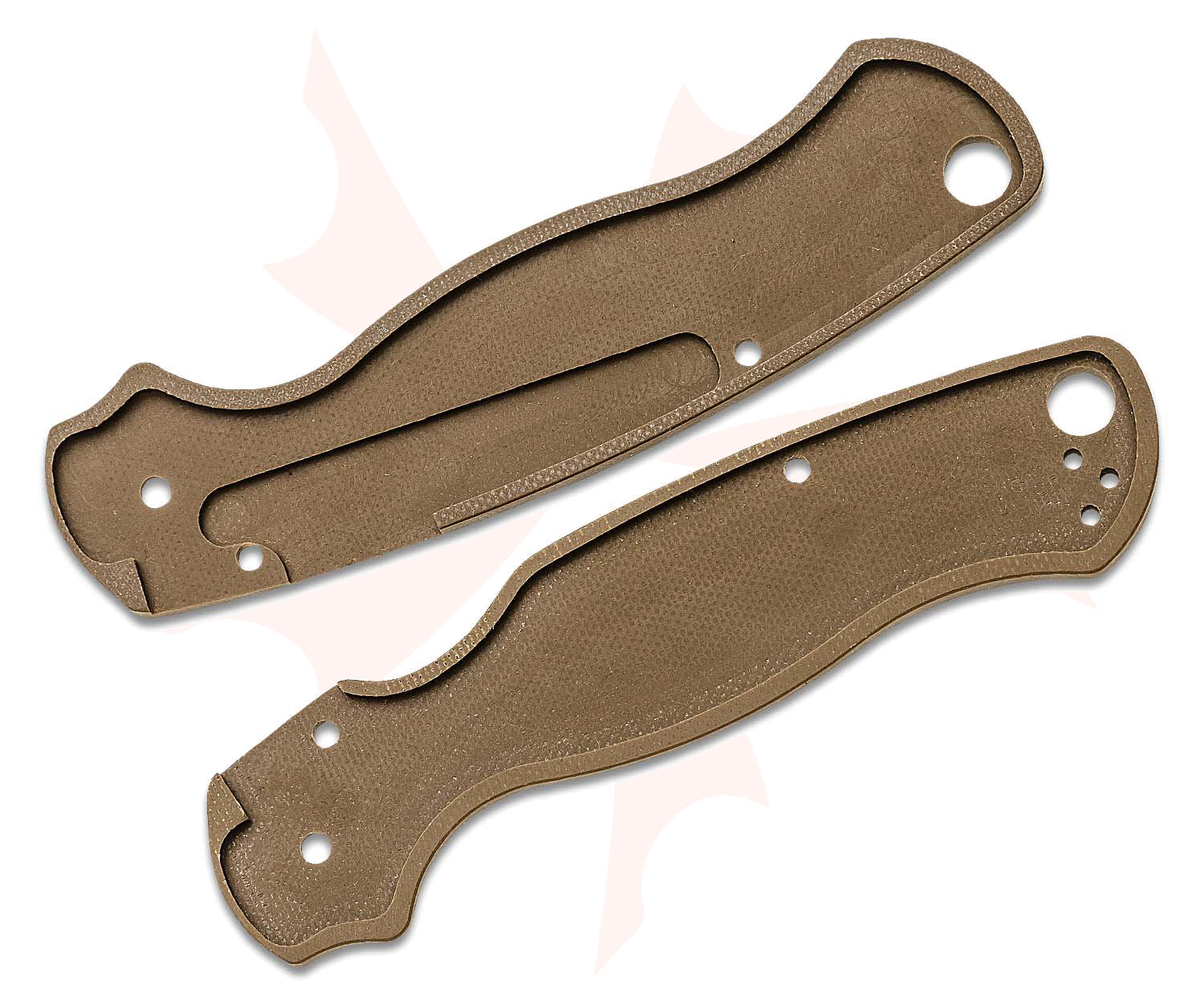 Flytanium Lotus Earth Brown G-10 Scales for Spyderco Paramilitary