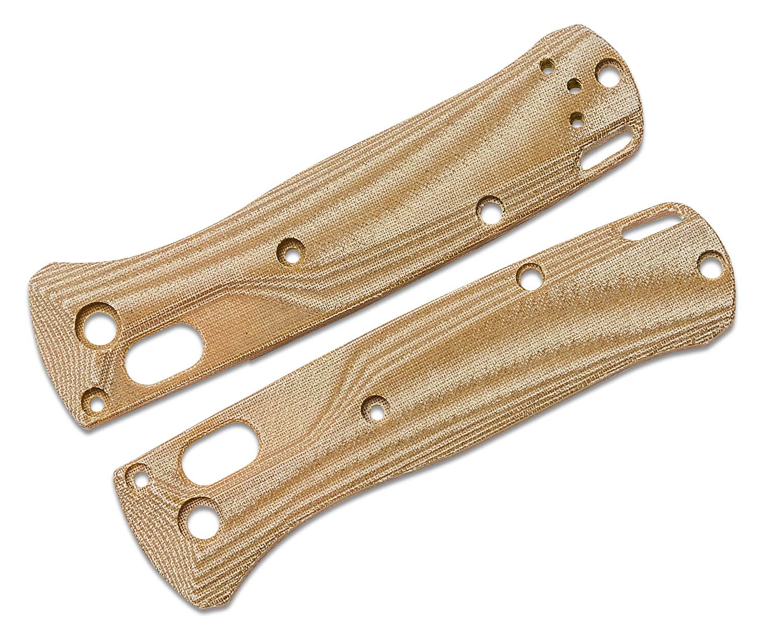 Flytanium Crossfade Natural Linen Micarta Scales for Benchmade 533