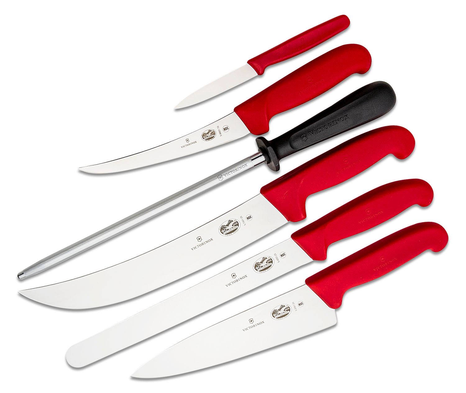 Victorinox 7-Piece Fibrox Knife Set with Carrying Case