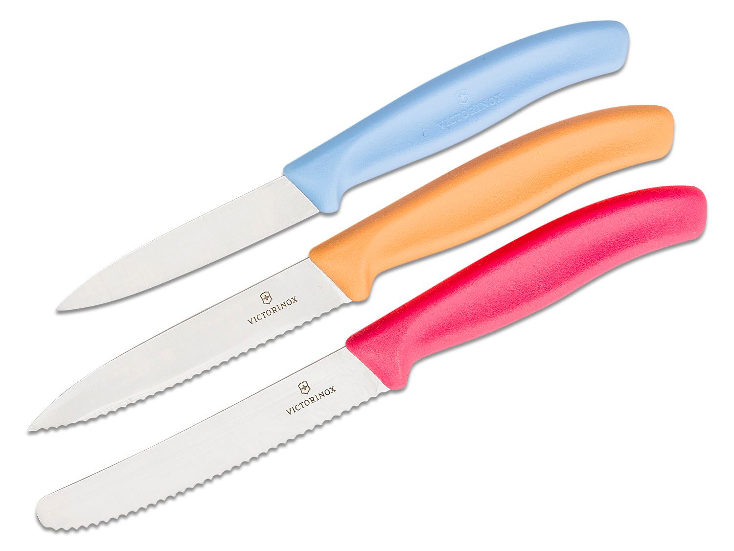 Victorinox paring knife set green-pink-yellow-orange 6.7606.L114