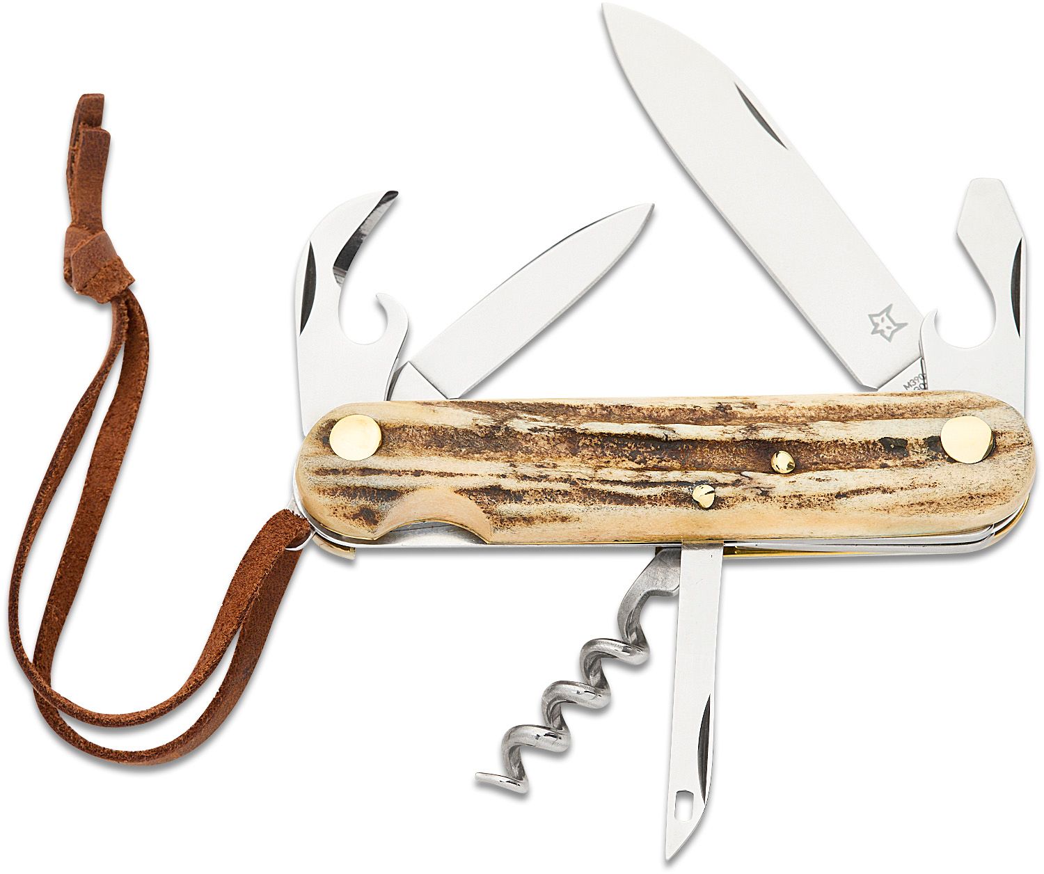 Fox Pocket Knife Cutlery Set 6 in 1 Knife Fork Spoon Red EDC Adventure