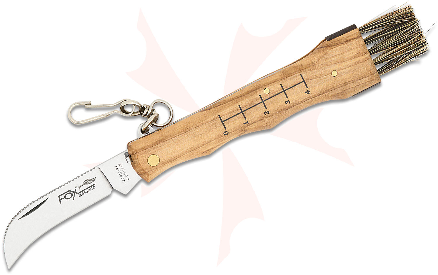 Fox 405 OL Mushroom Slipjoint Folding Knife 2.76