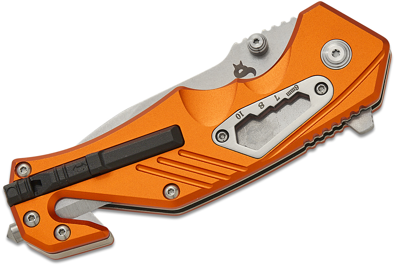 Fox BlackFox BF-784 OR BlackFox Demand Rescue Folding Knife 3.5
