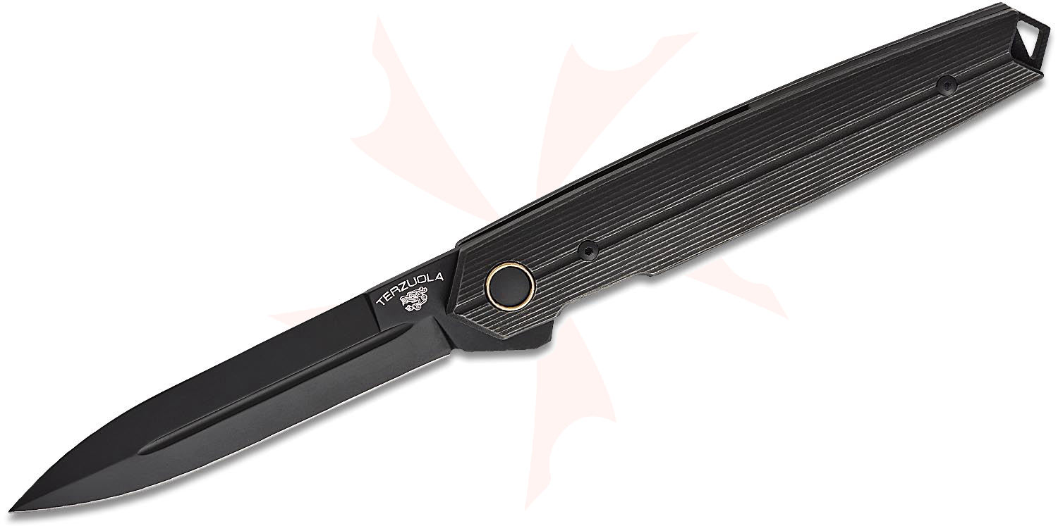 Fox FX-ATC-OG02TIPVDSW Bob Terzuola Pacifico Liner Lock Flipper