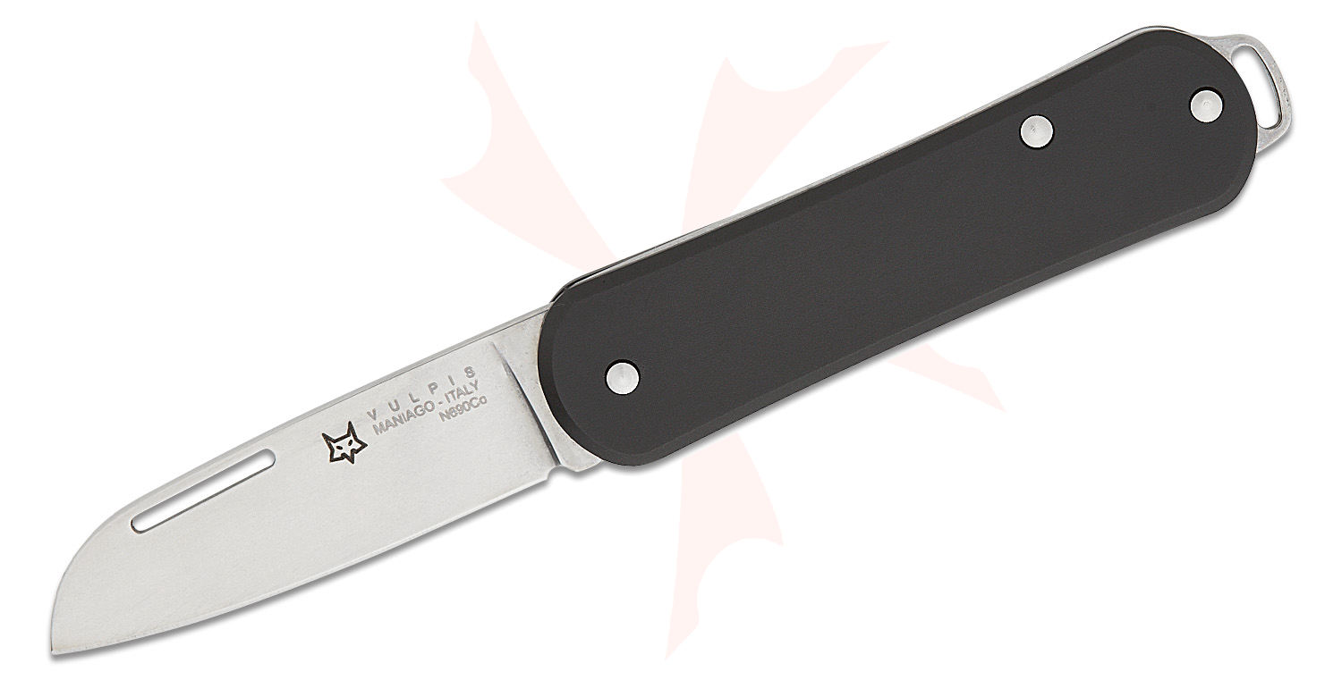 Fox Knives FX-VP108 BK Small Vulpis Slipjoint Folding Knife 1.77
