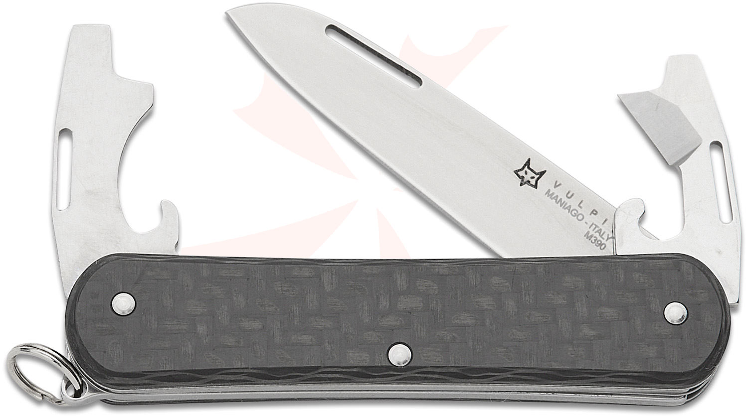 Fox Knives VULPIS FX-VP130-F4 TI Multi Tool Pocket Knife Stainless Steel M390