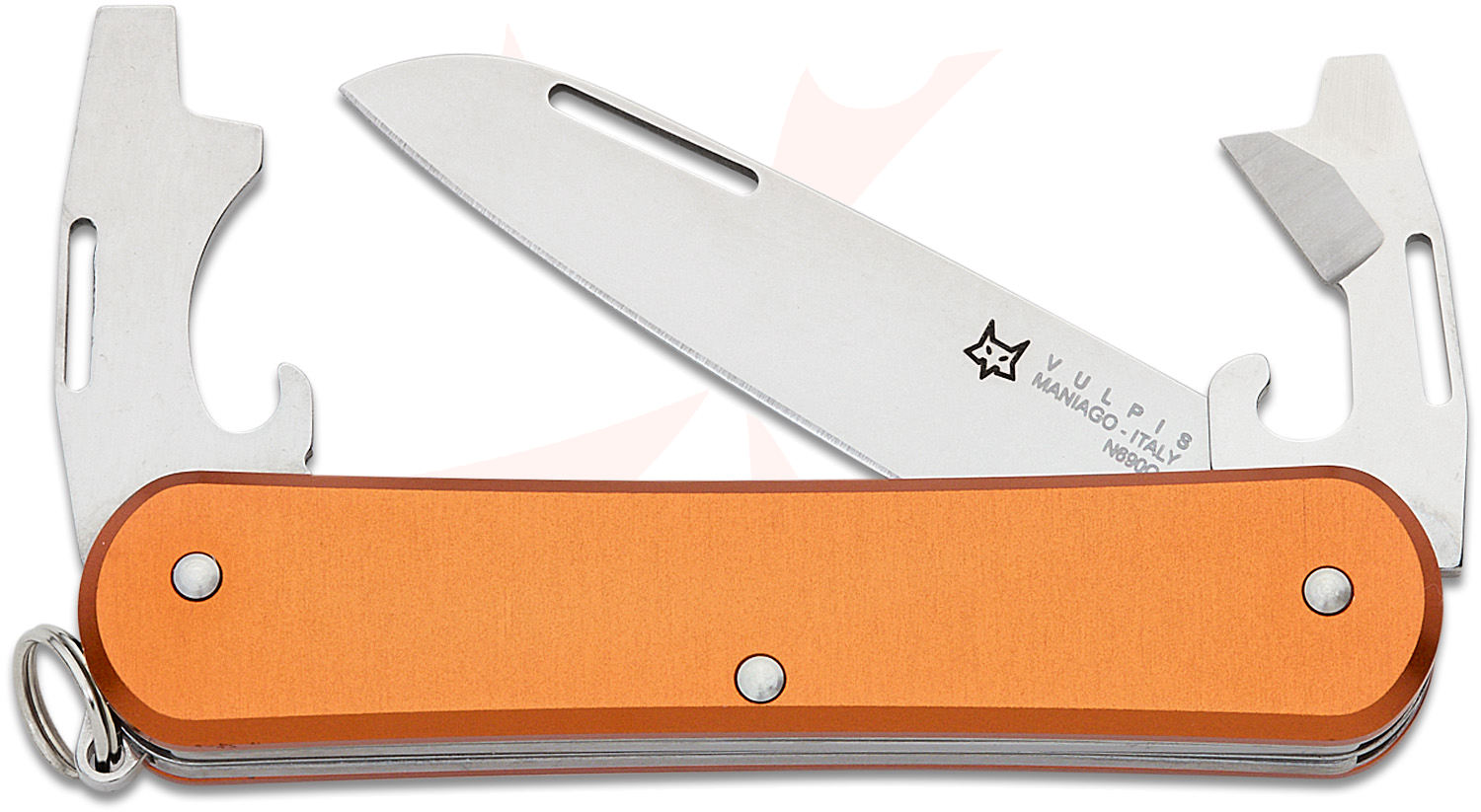 Fox Knives FX-VP130-3 OR Vulpis 3 Multi-Tool, N690 Blade, Orange