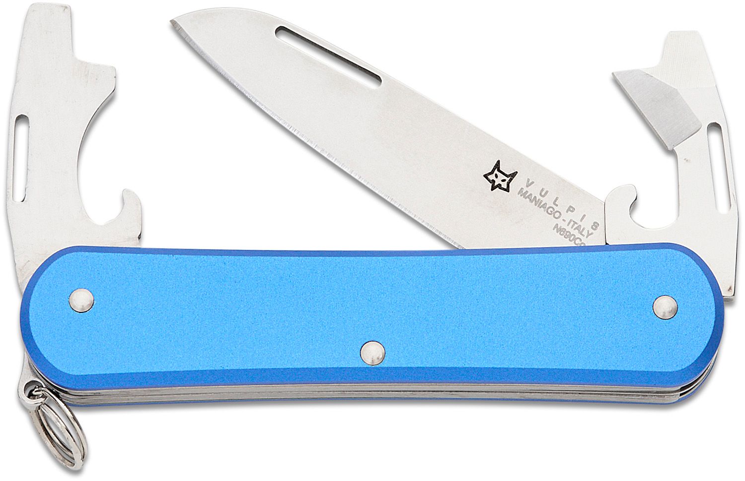 Fox Knives FX-VP130-3 SB Vulpis 3 Multi-Tool, Blue Anodized Aluminum  Handles, 2.91 Closed - KnifeCenter - 01FX1023