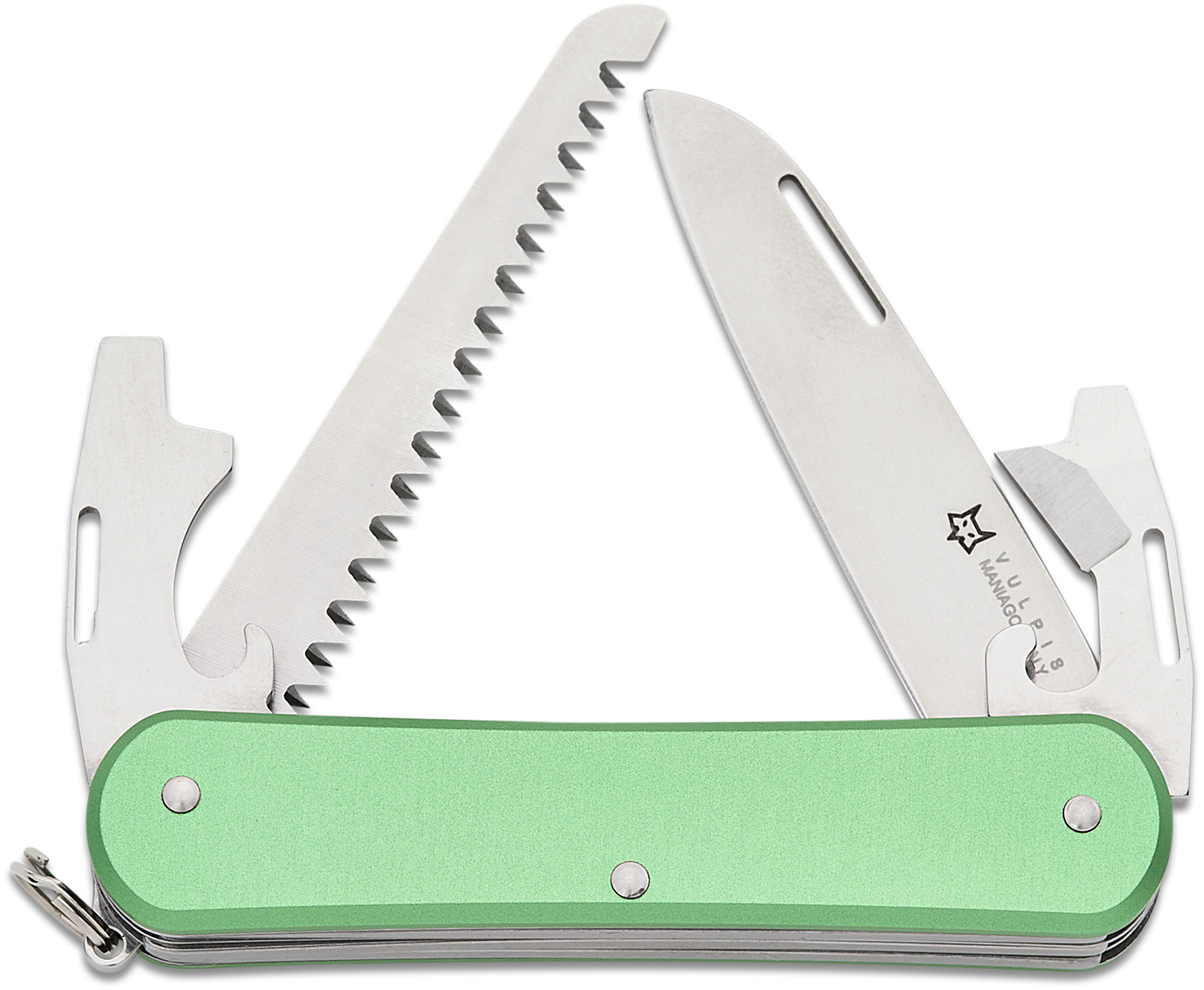 Fox Knives FXVP130S4 OD Vulpis S4 MultiTool, Green Anodized Aluminum