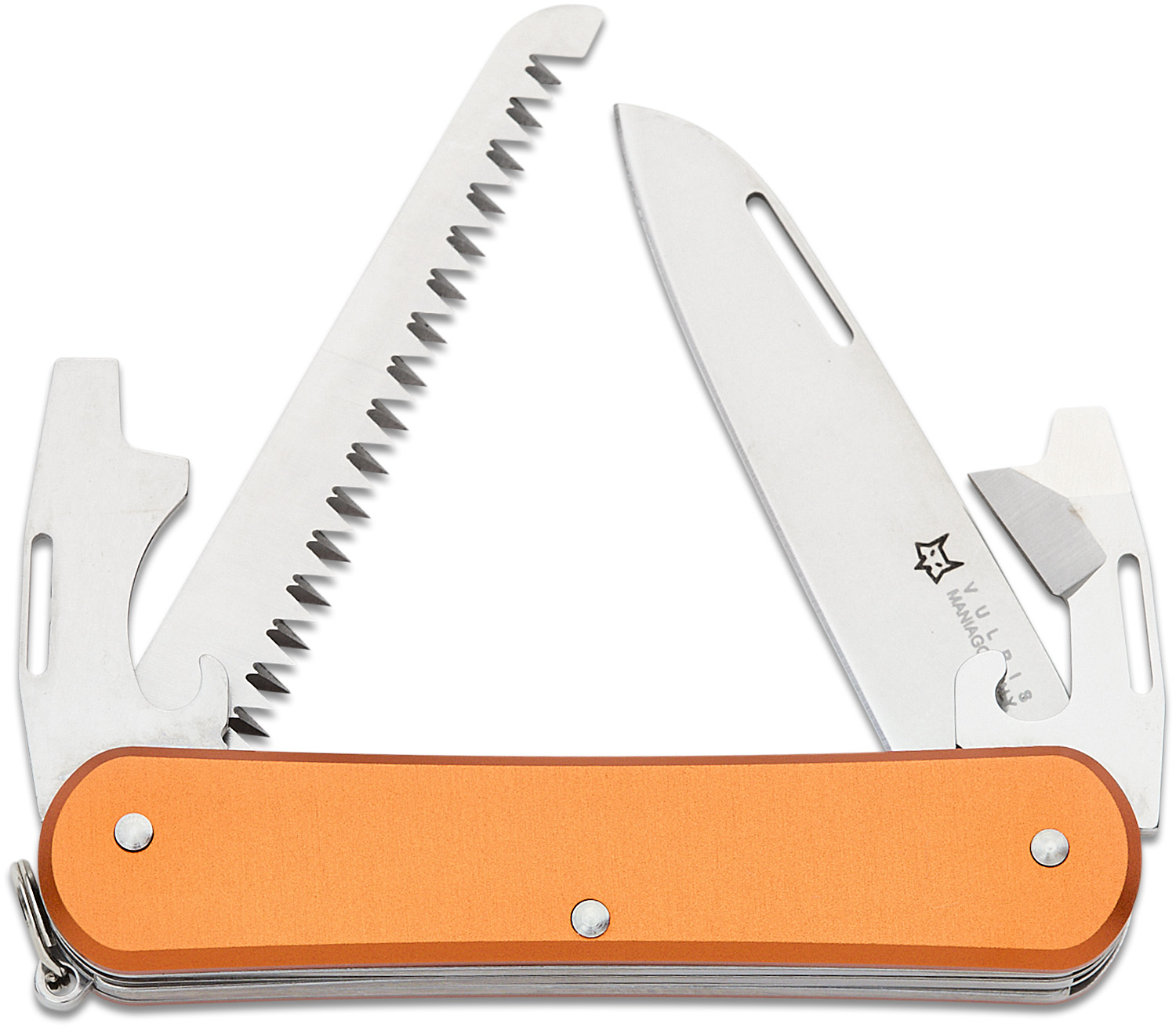 Fox Knives VULPIS FX-VP130-S4 TI Multi Tool Knife N690Co Steel Blade Titanium