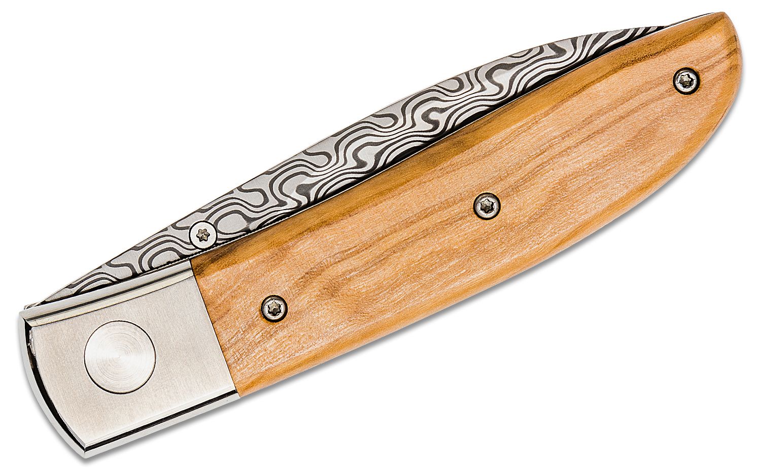 Knife Olive Wood Pocket Knife Set Damascus Pocket knife for men Foldin –  Best Buy Damascus