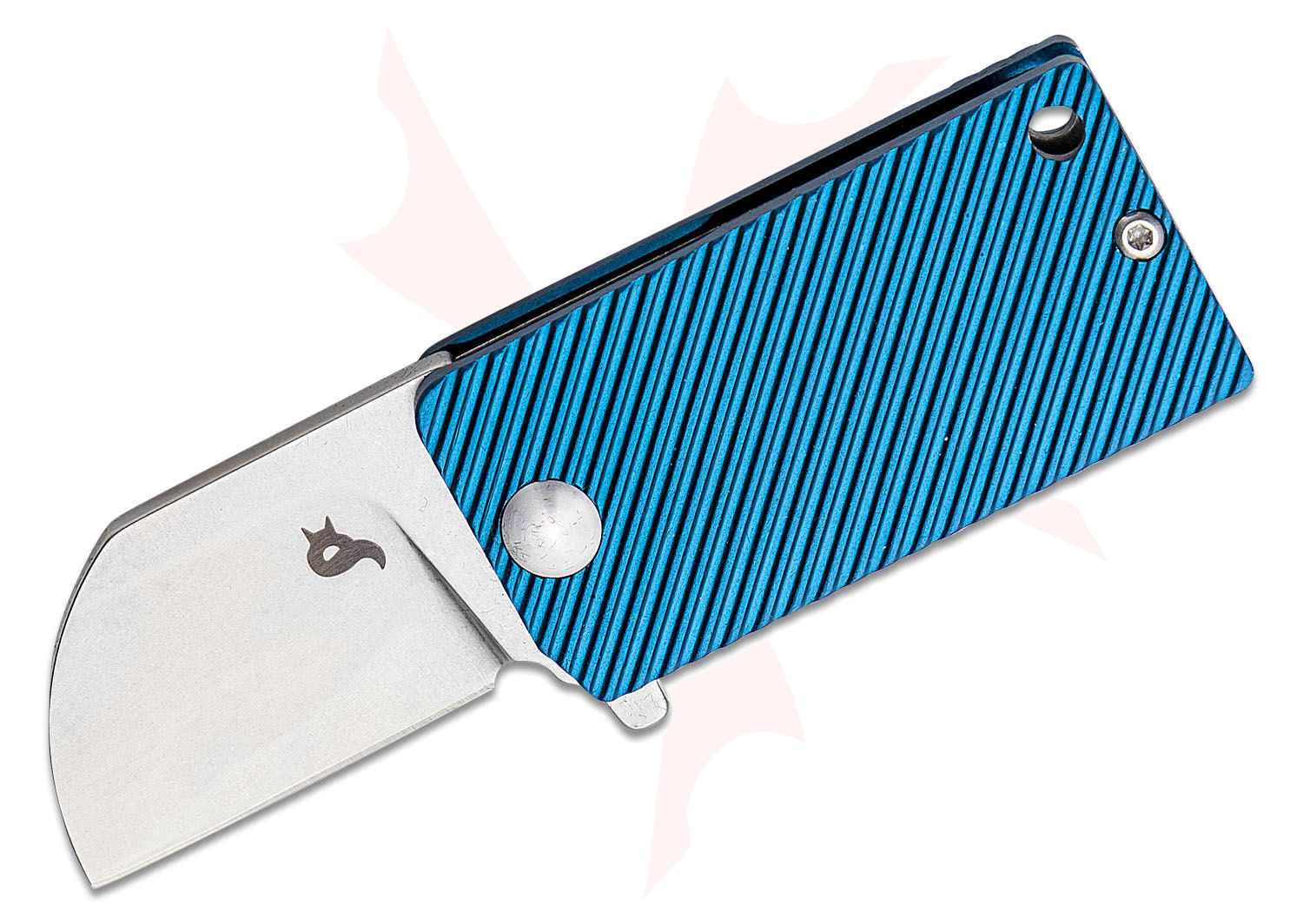 ブラック&ブルー　BB　ドワーフ Fox BlackFox BF-750 BL B.Key Flipper Knife 1.77
