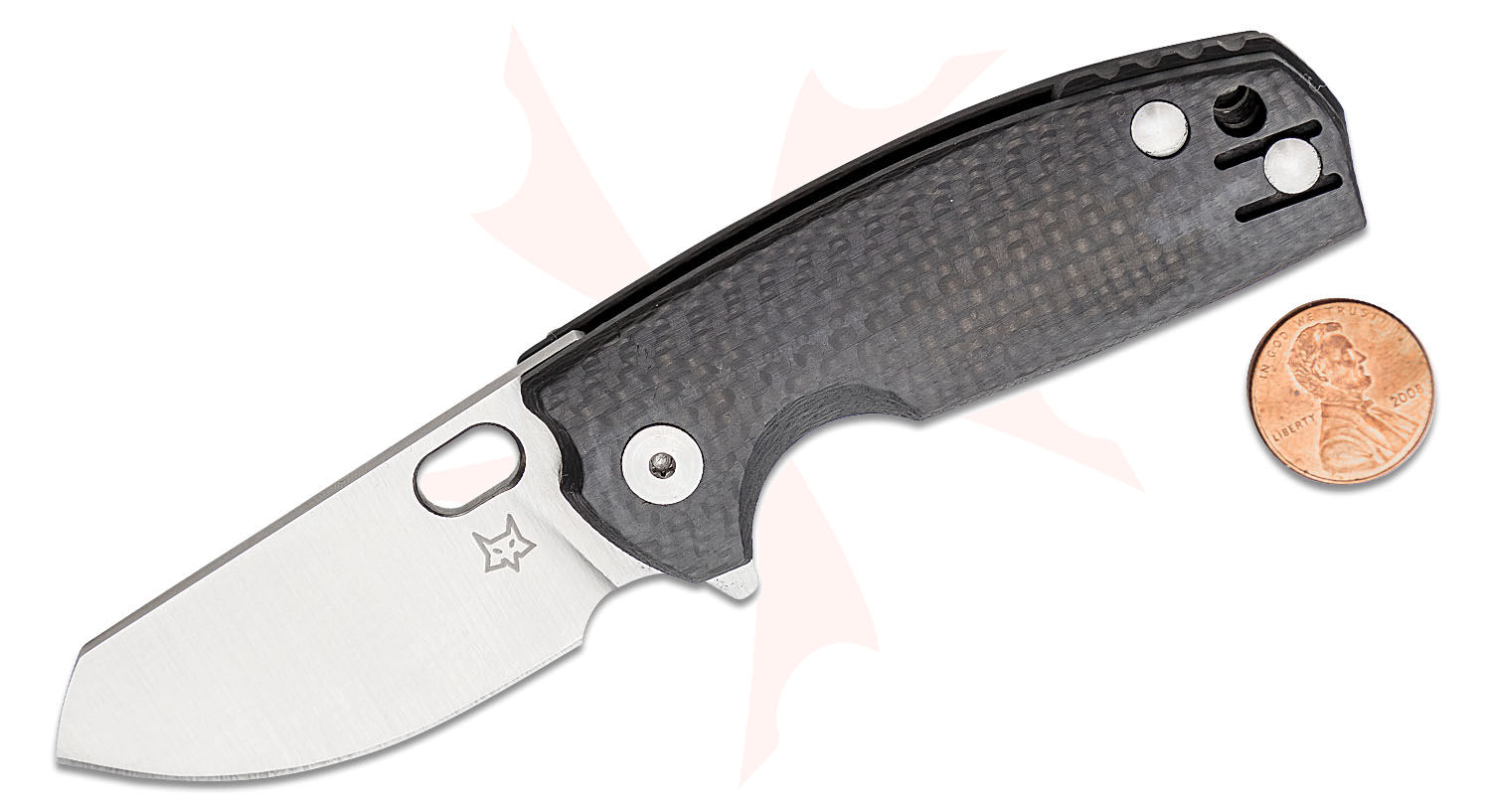 Fox FX-608CF Jesper Voxnaes Baby Core Flipper Knife 2.36