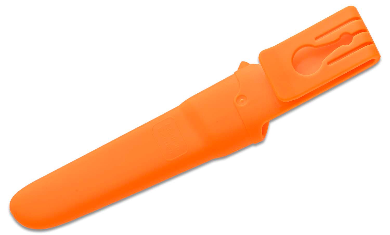 Morakniv Mora of Sweden Orange Companion Knife 4 Stainless Steel Blade,  Rubber Handle, Polymer Sheath - KnifeCenter - M-11824