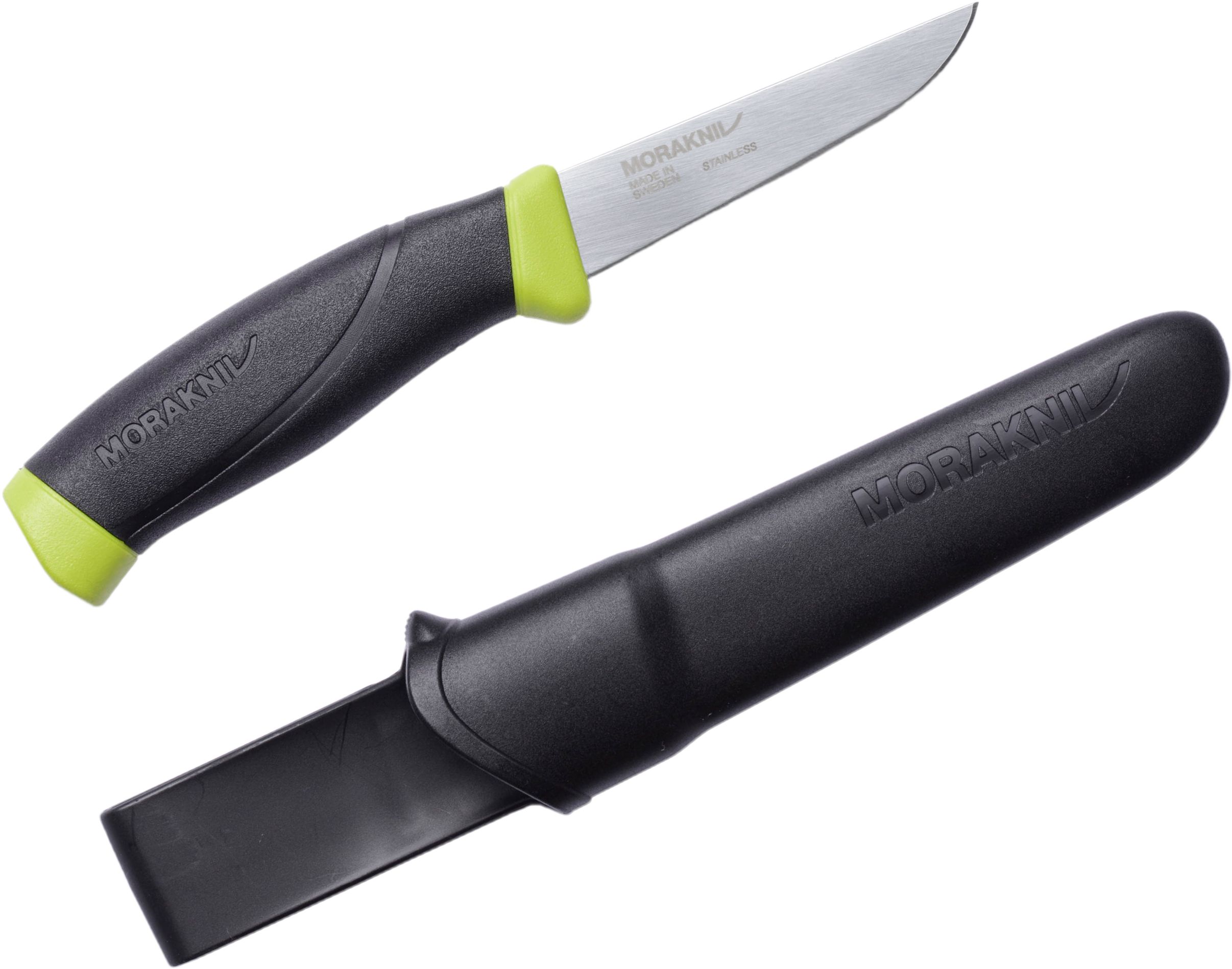 Morakniv Mora of Sweden Fishing Comfort Fillet 090 Fixed 3.5 Stainless  Steel Blade, Neon Yellow Rubber Handle, Polymer Sheath - KnifeCenter -  M-12207