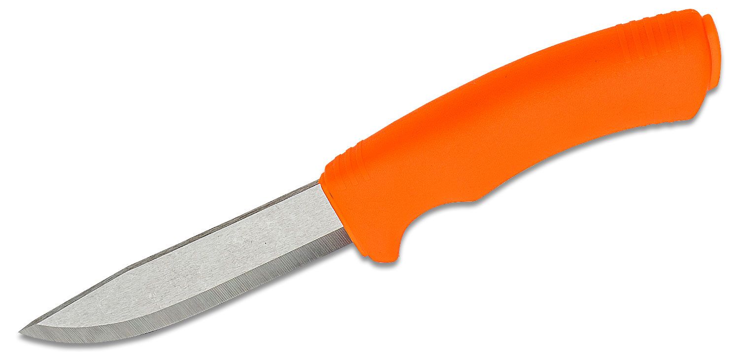 Mora Knives Bushcraft Fixed Blade Knife Orange Handle Plain Edge Mora 12492