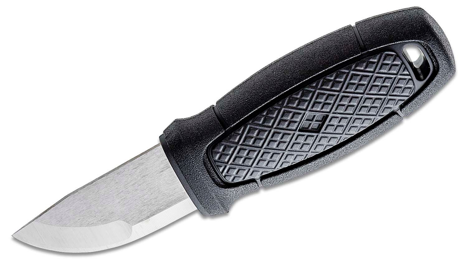 Morakniv Eldris Pocket-Size Fixed 2.2 12C27 Blade, Black Polypropylene  Handle, Plastic Sheath - KnifeCenter - M-12647