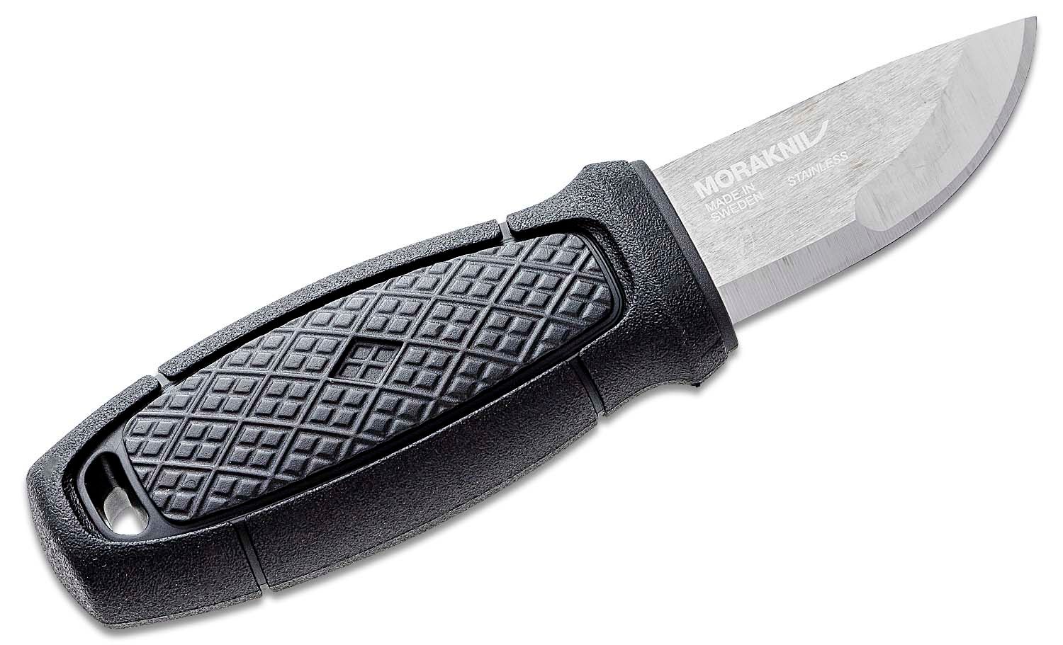 Mora Knives Tactical Fixed Blade, Stainles Steel, Black Rubber Handle