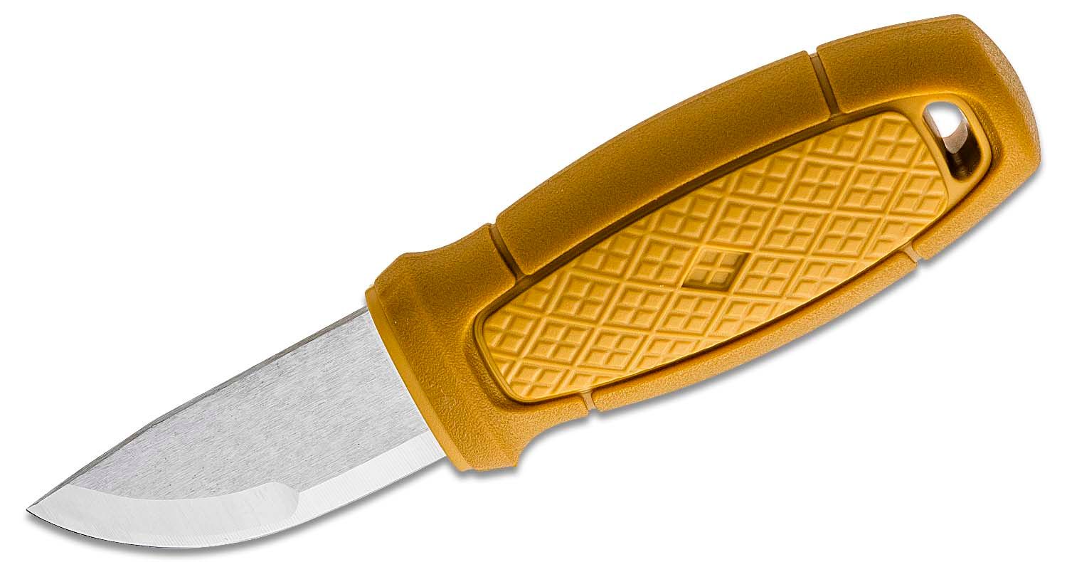 Morakniv Eldris Pocket-Size Fixed 2.2 12C27 Blade, Yellow Polypropylene  Handle, Plastic Sheath - KnifeCenter - M-12650