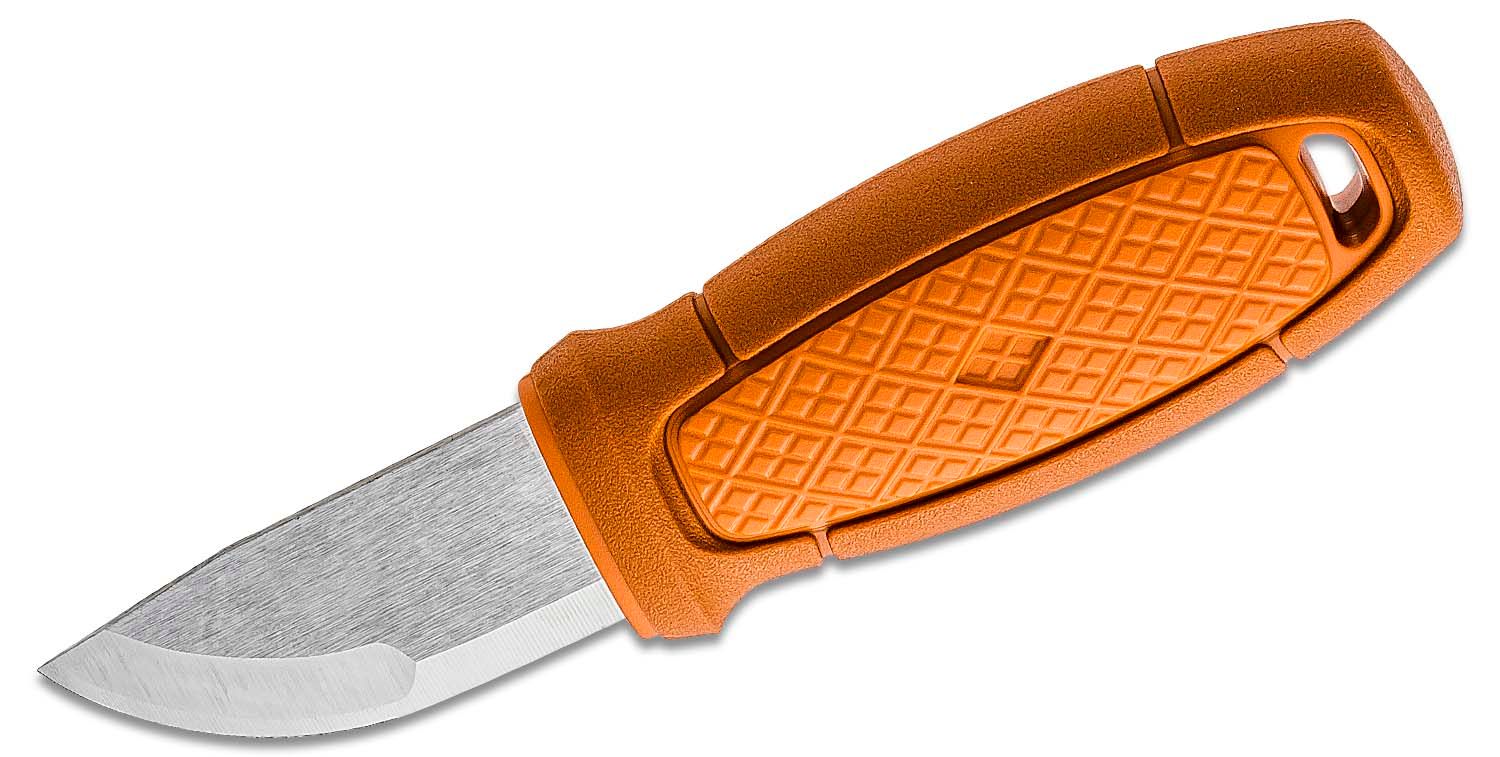 Mora Stainless Steel Bushcraft Knife ~ Visible Orange Handle