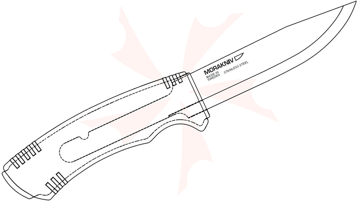 Morakniv Mora of Sweden Bushcraft 2080 Knife 4.3