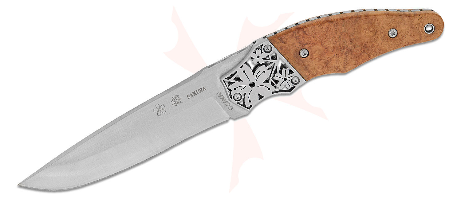 サクラ　No.2 G. Sakai Sakura-2 Fixed Blade Knife 4.5