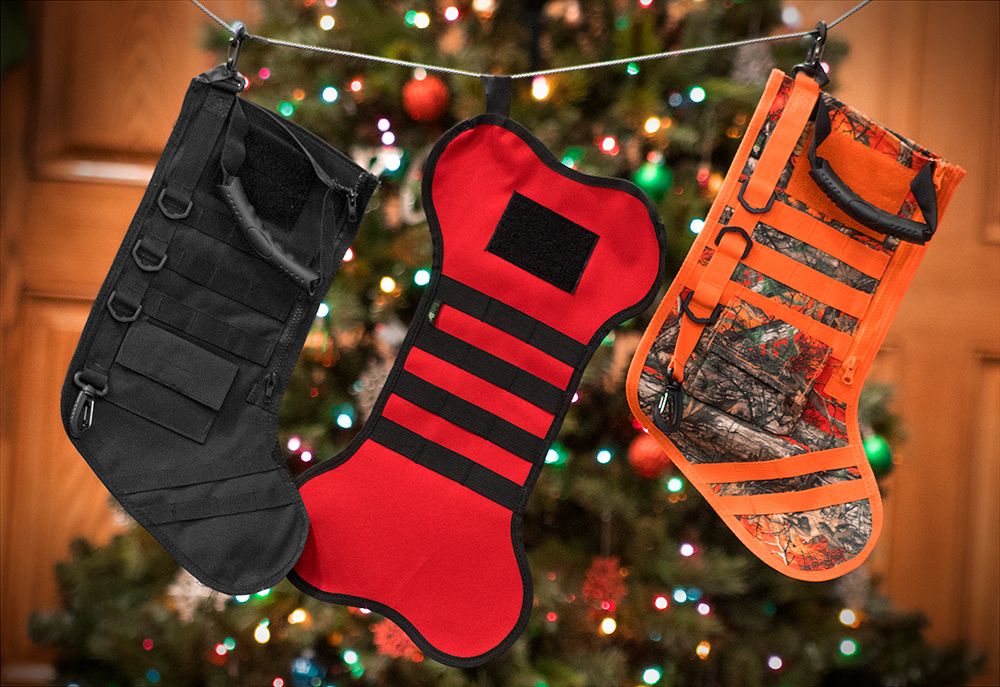 RuckUp Tactical Christmas Stocking with MOLLE Attachment Black RUXMTSB 