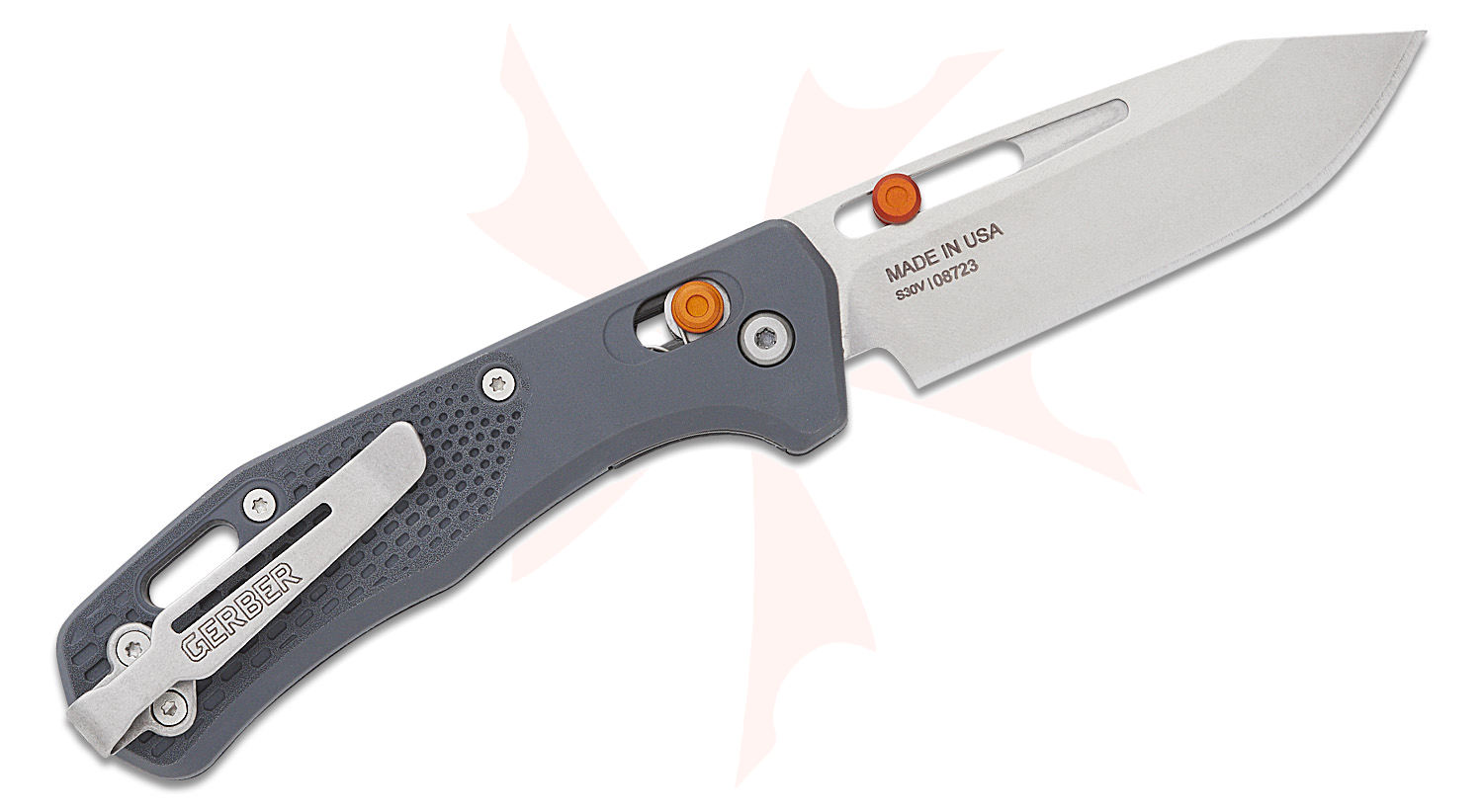 Gerber Assert Pivot Lock Folding Knife 2.98" S30V Stonewashed Clip ...