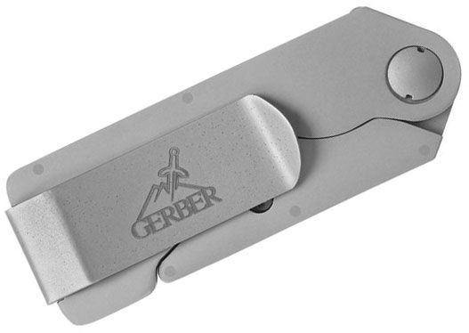 Gerber EAB Lite Stainless Steel Exchange-A-Blade Utility Razor Pocket Knife  with Clip 