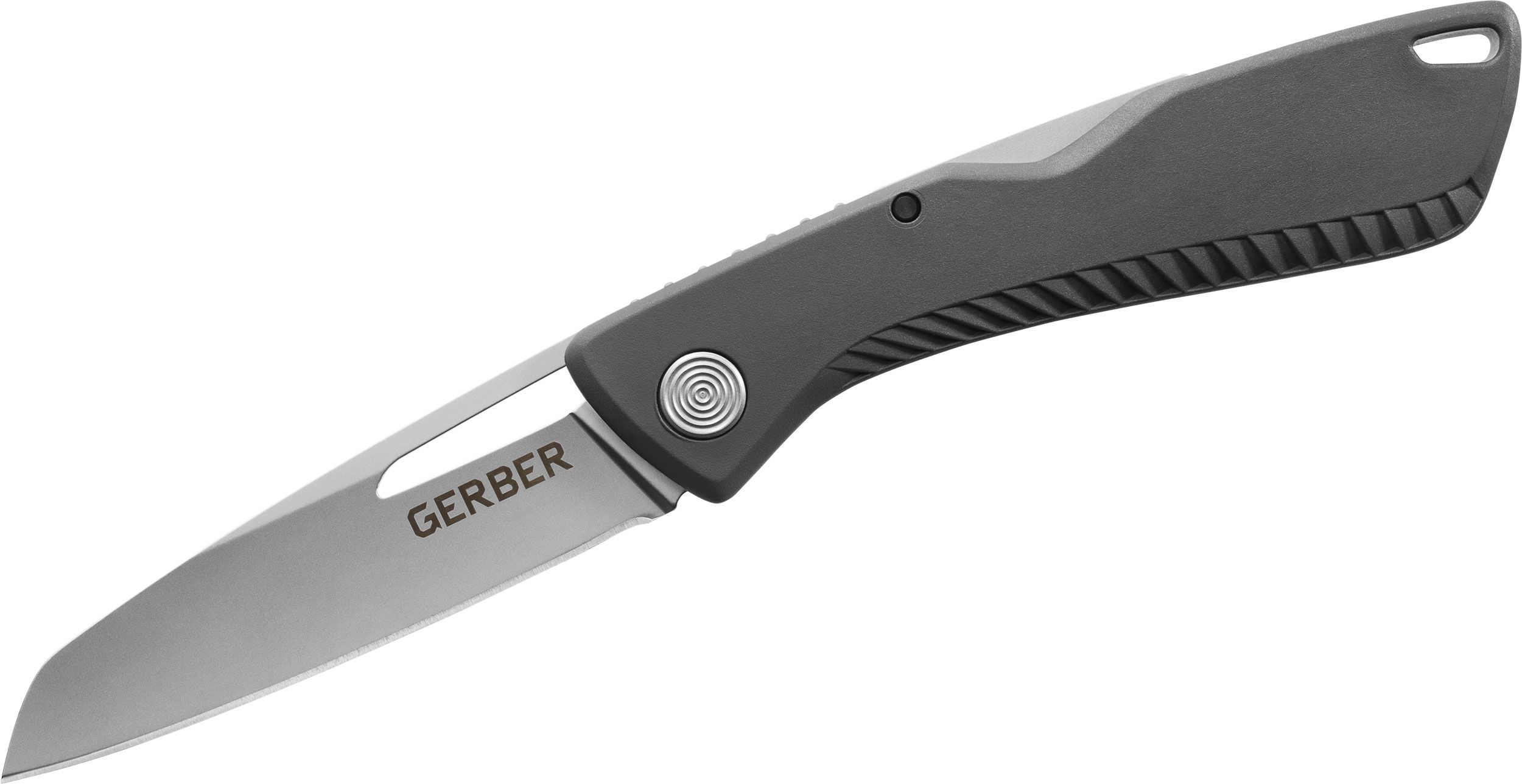 Gerber Shark Belly Folding Knife 3.2 Satin Plain Blade, Gray GFN Handles -  KnifeCenter - 31-003214