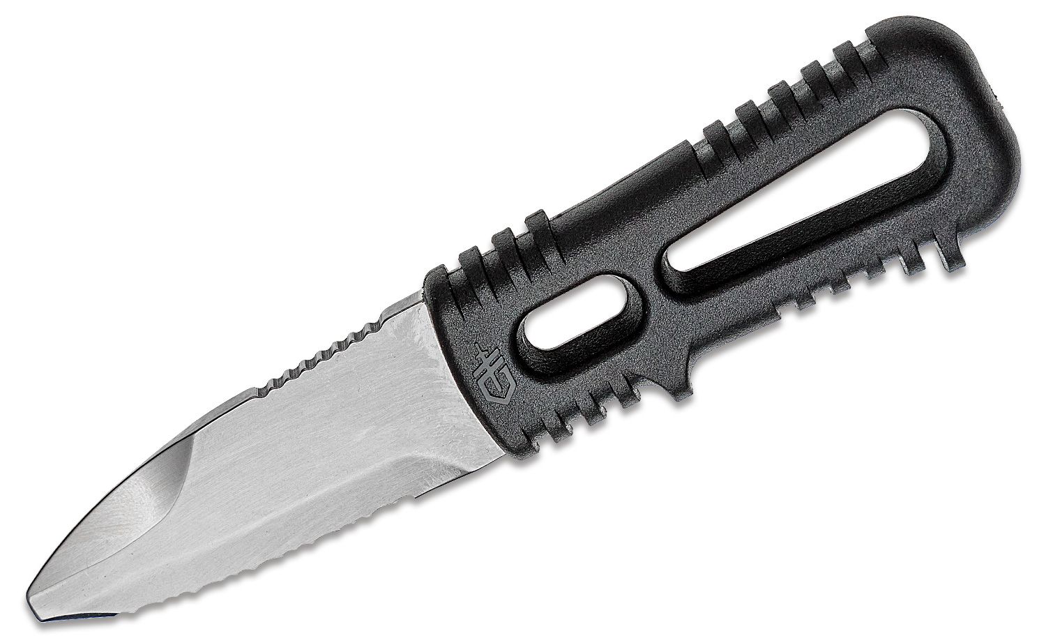 Gerber River Shorty Dive Knife 3 Double Edge Blunt Tip Blade, Zytel  Handles, Plastic Sheath - KnifeCenter - 30-000967