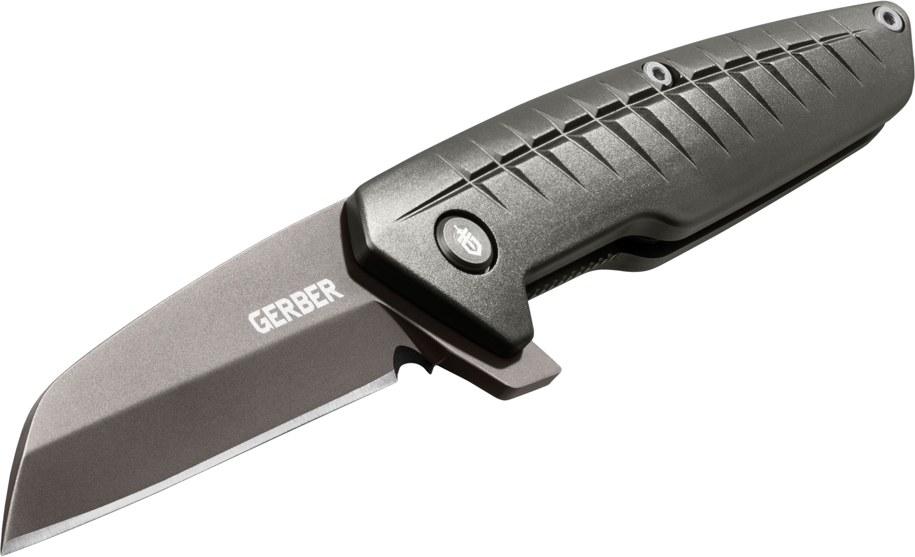 Gerber Shark Belly Folding Knife 3.2 Satin Plain Blade, Gray GFN Handles -  KnifeCenter - 31-003214