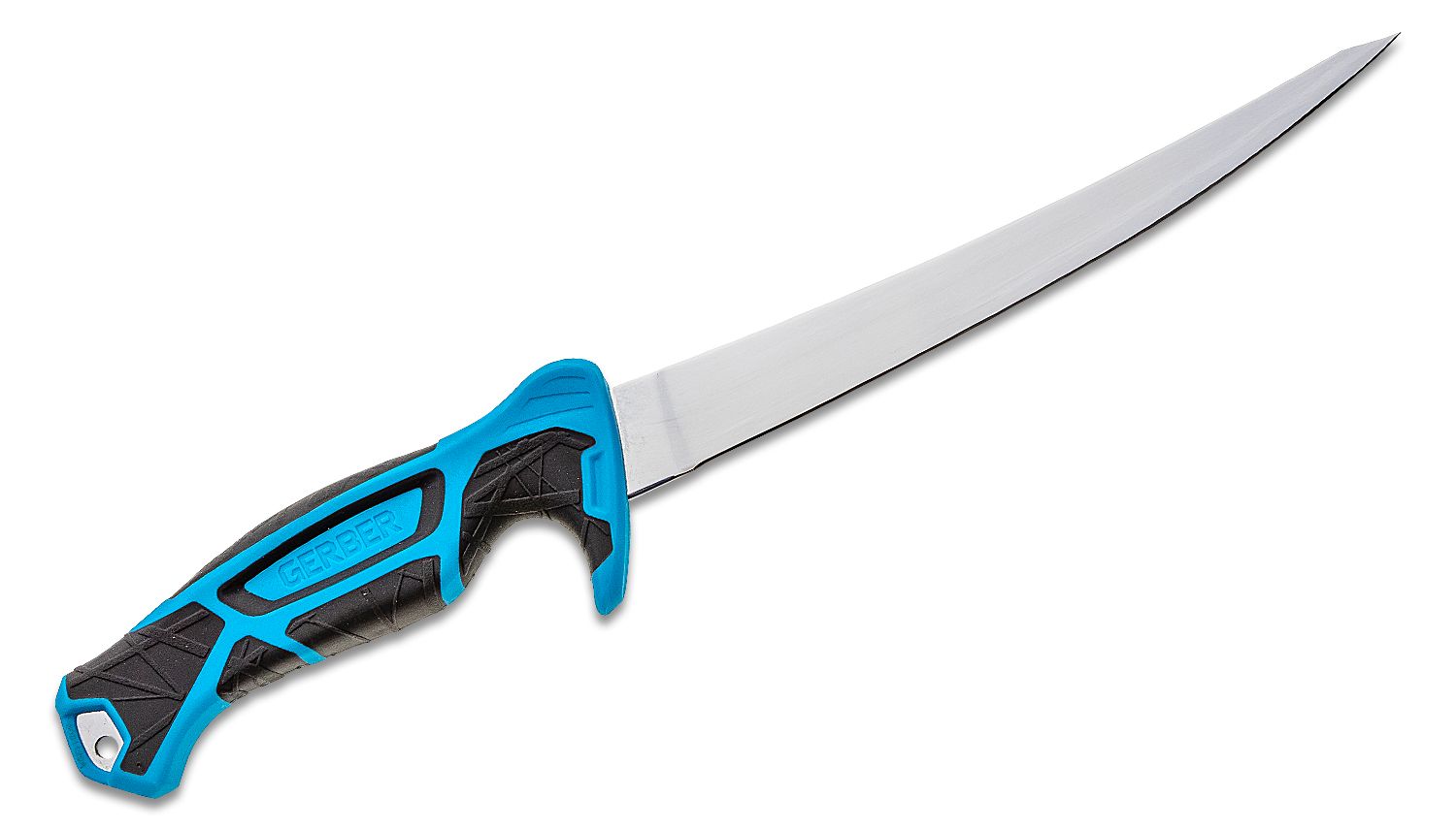 Gerber Fishing Series Controller Salt Rx 8 inch Flexible Fillet Knife,  Polypropylene Handle, Sheath with Built In Sharpening System