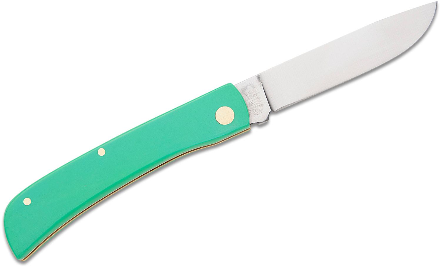 German Eye Brand Carl Schlieper Clodbuster Jr. Folding Knife 2.875 Blade,  Green Celluloid Handles - KnifeCenter - 99JRG