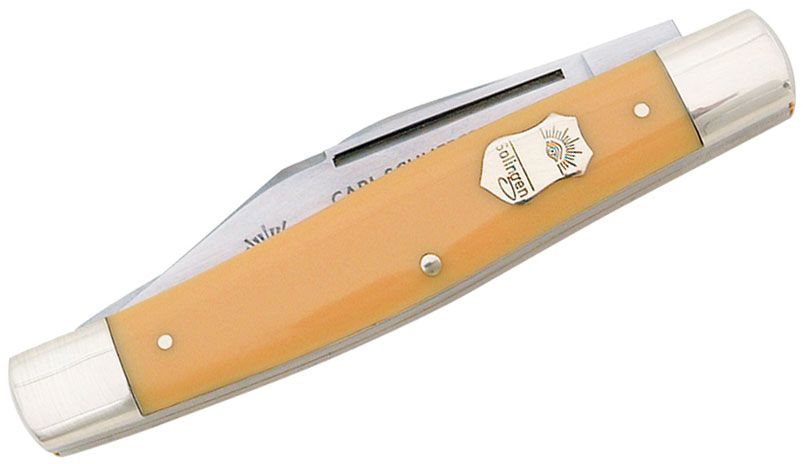 German Eye Stockman Yellow Celluloid 4-1/4 Closed - KnifeCenter - GE425Y -  Discontinued