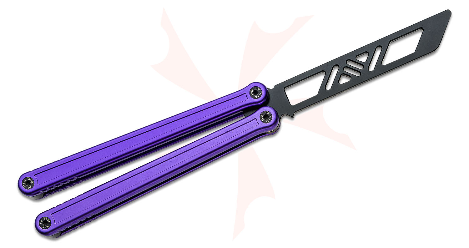 Glidr Antarctic Dragon Purple Balisong Butterfly Trainer 4.8