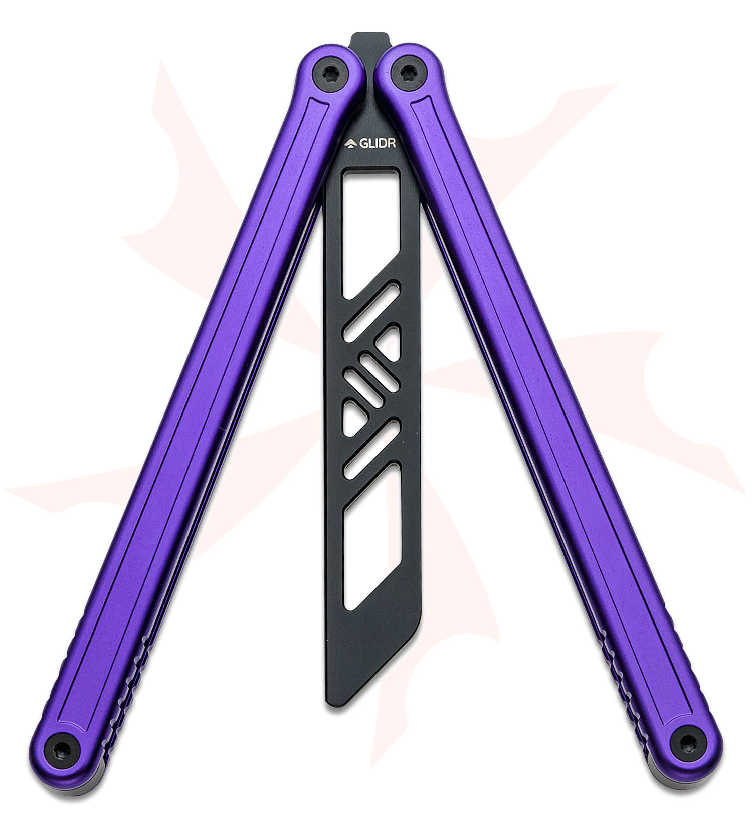 Glidr Antarctic Dragon Purple Balisong Butterfly Trainer 4.8